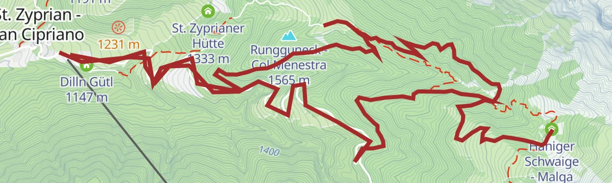 Route map: 398 E-bike tour Plafötsch – Haniger
